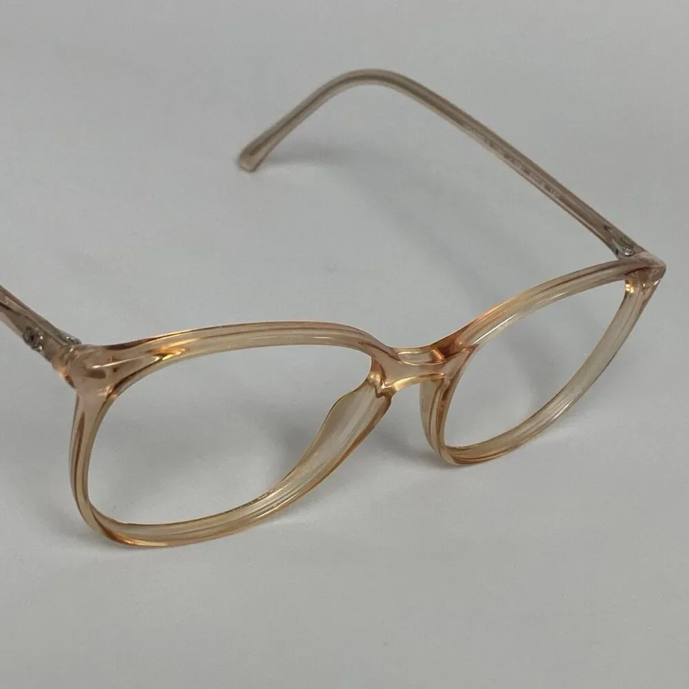 CHANEL 3282 c. 1681 Beige Crystal Eyeglass Frames 52 18 140 Italy Women’s